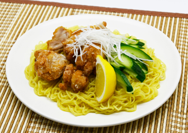 レモンでさっぱり 唐揚げ冷し中華