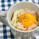 マグカップうどん　レンジでカルボナーラ