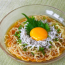 さっぱり しらすの冷たいめんつゆラーメン