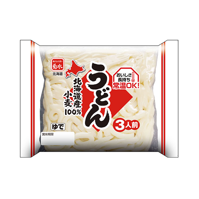 北海道産小麦100％おいしさ長持ちうどん3人前